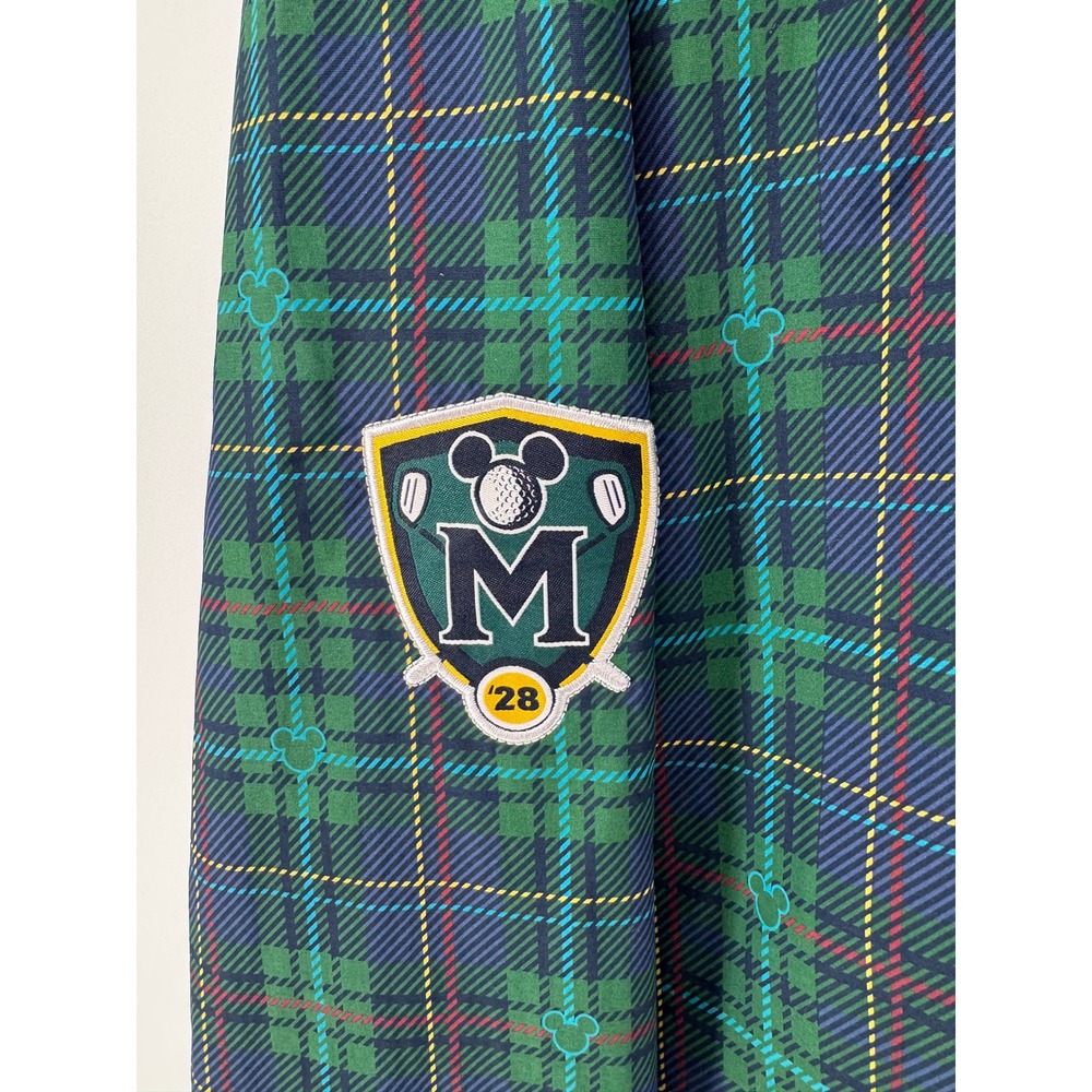 NEW Disney Jacket Adult XXL Green Plaid Golf Mickey Mouse Pluto Embroidered - Picture 10 of 15